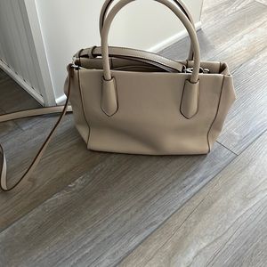 EUC a new day ivory vegan handbag